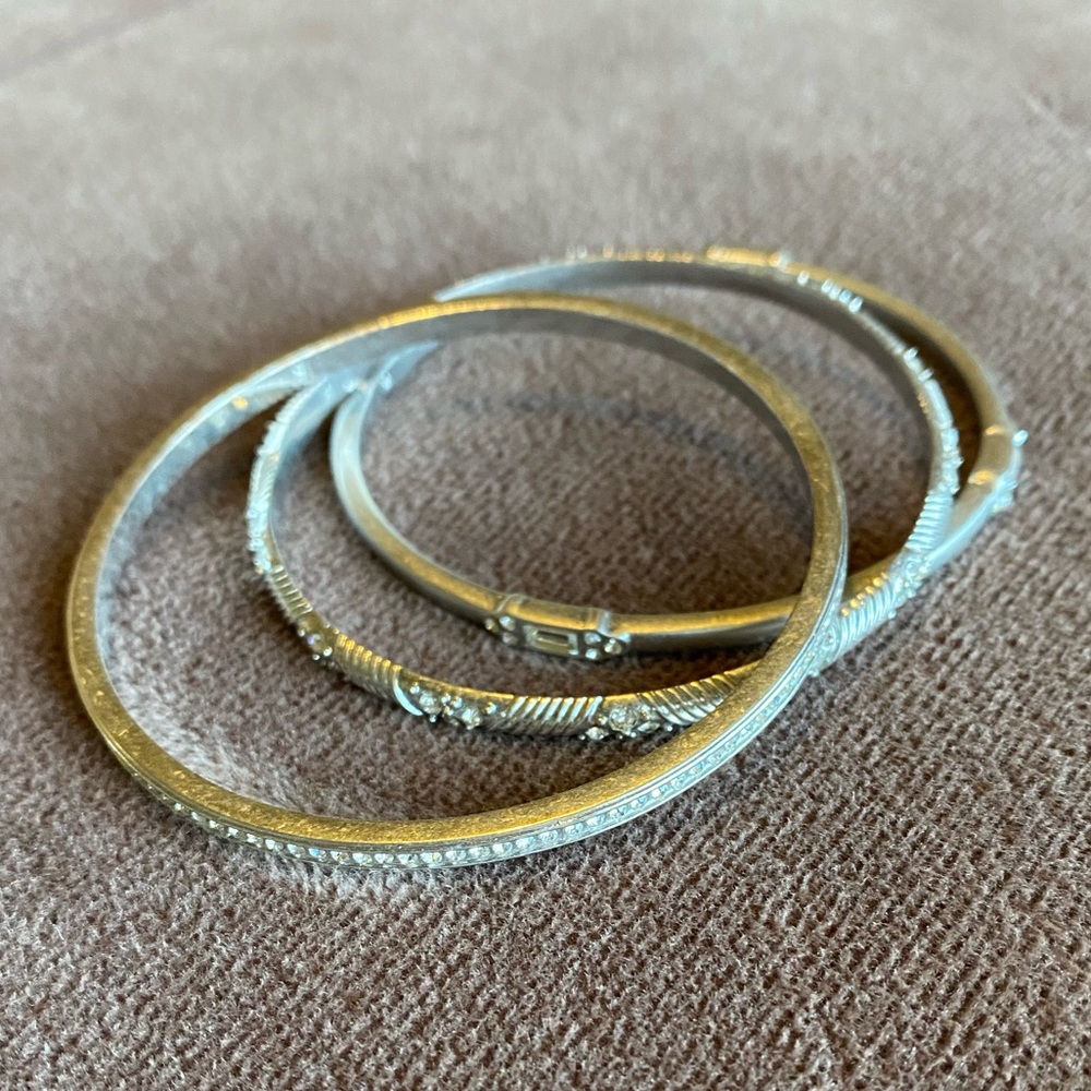 Manali, Delhi and Adair Cut Crystal Bangles